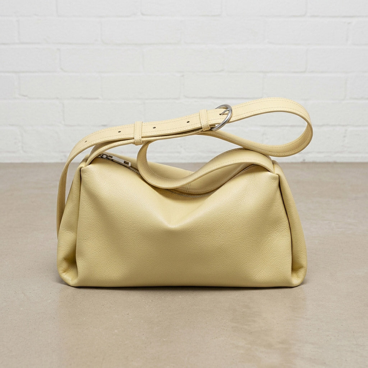 Soft Grain Leather Shoulder Bag