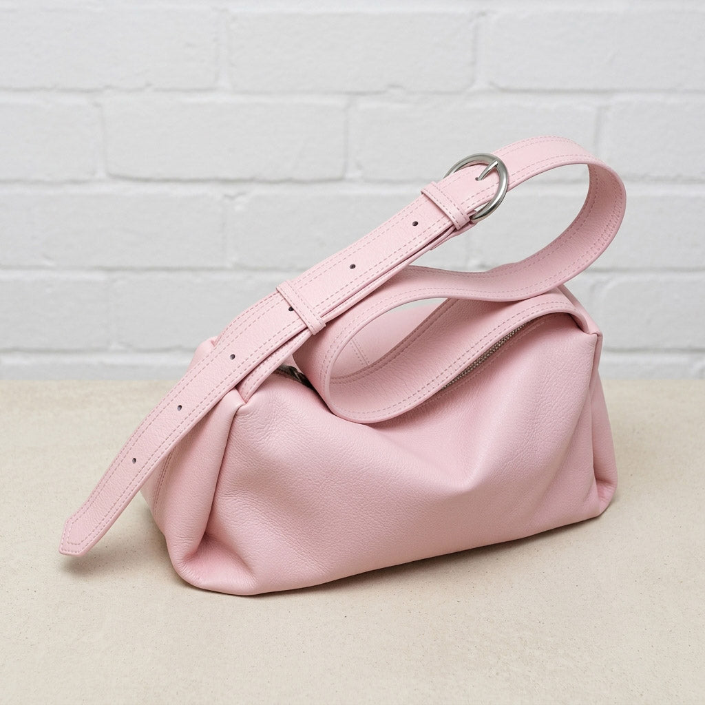 Soft Grain Leather Shoulder Bag