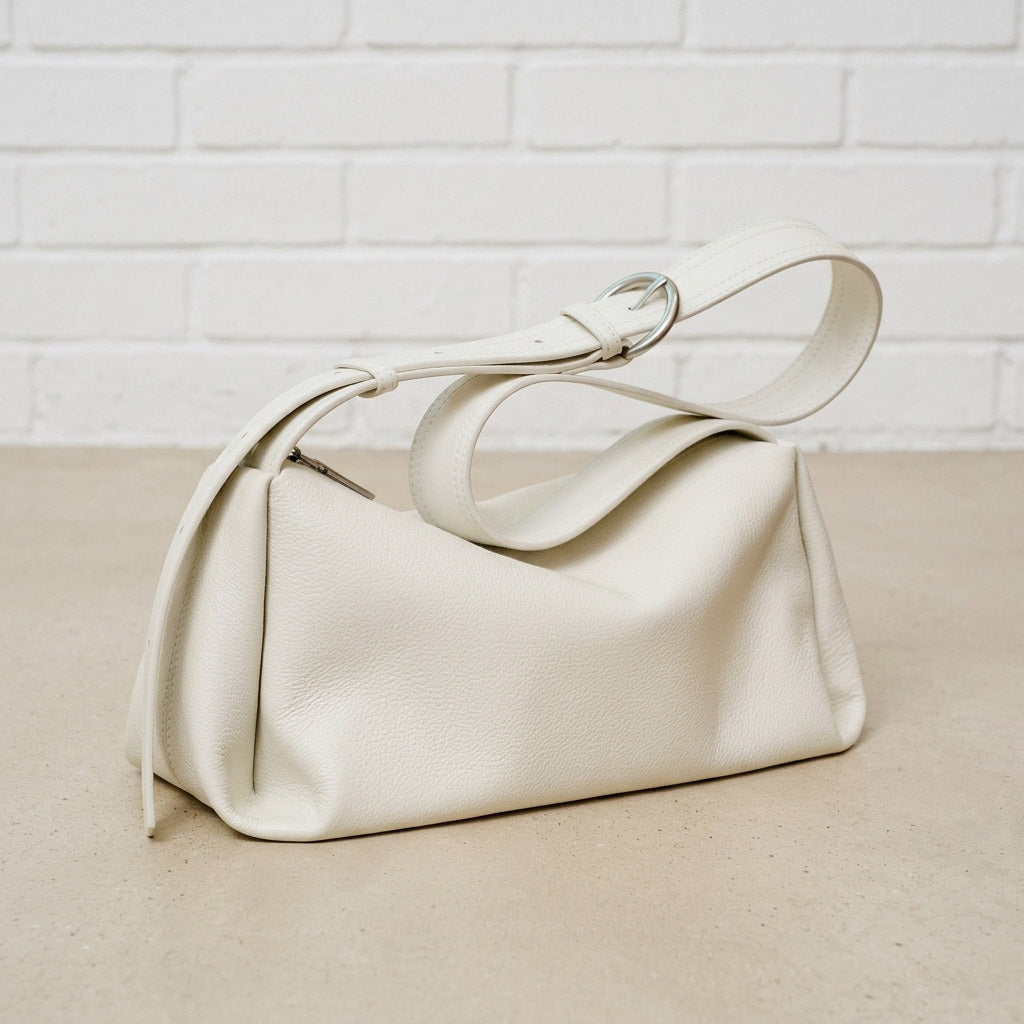 Soft Grain Leather Shoulder Bag