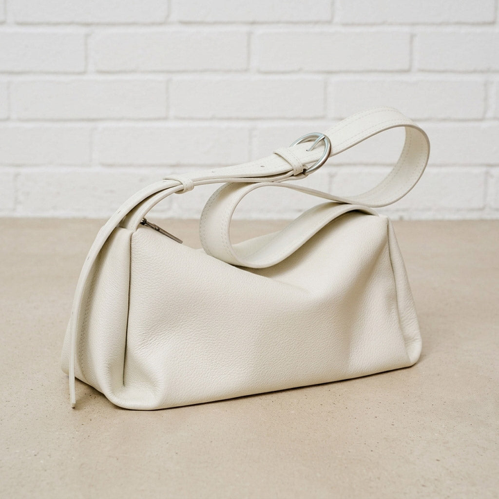 Soft Grain Leather Shoulder Bag
