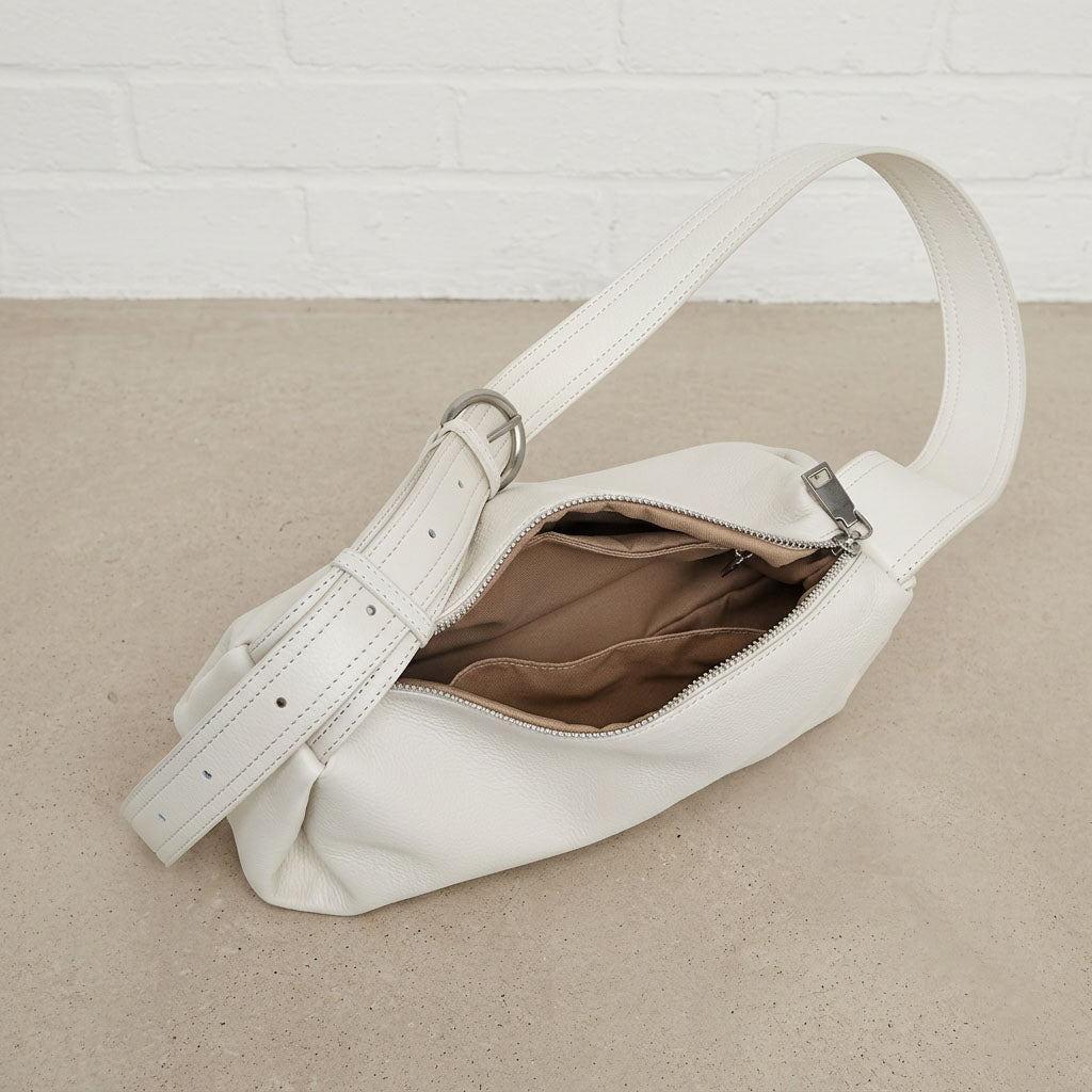 Soft Grain Leather Shoulder Bag