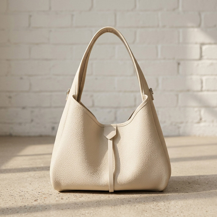 Soft Leather Hobo Shoulder Bag
