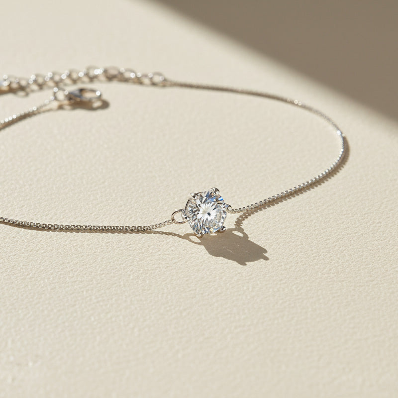 Solitaire Moissanite Bracelet