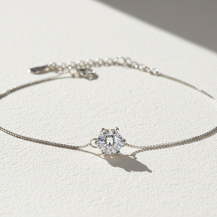 Solitaire Moissanite Bracelet